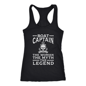 Shirt-Boat Captain The Woman The Myth The Legend ccnc006 bt0077