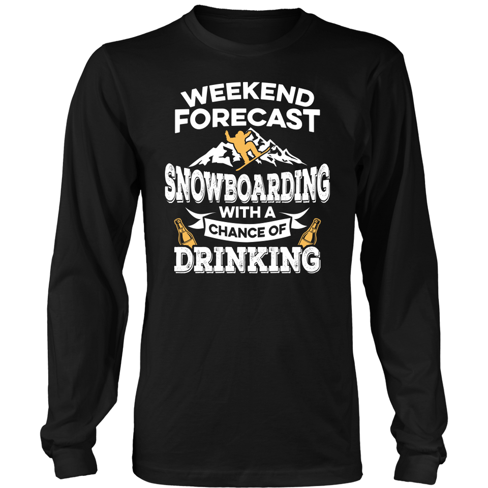 Shirt-Weekend Forecast Snowboarding With a Chance of Drinking ccnc004 sw0002