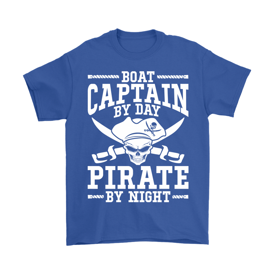 Shirt Boat Captain By Day Pirate By Night ccnc006 bt0091