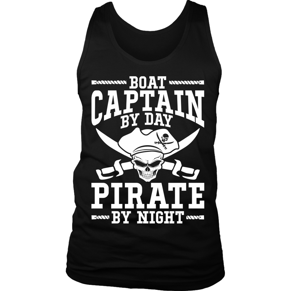 Shirt Boat Captain By Day Pirate By Night ccnc006 bt0091