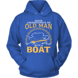 Shirt-Never Underestimate an Old Man With a Boat ccnc006 bt0003