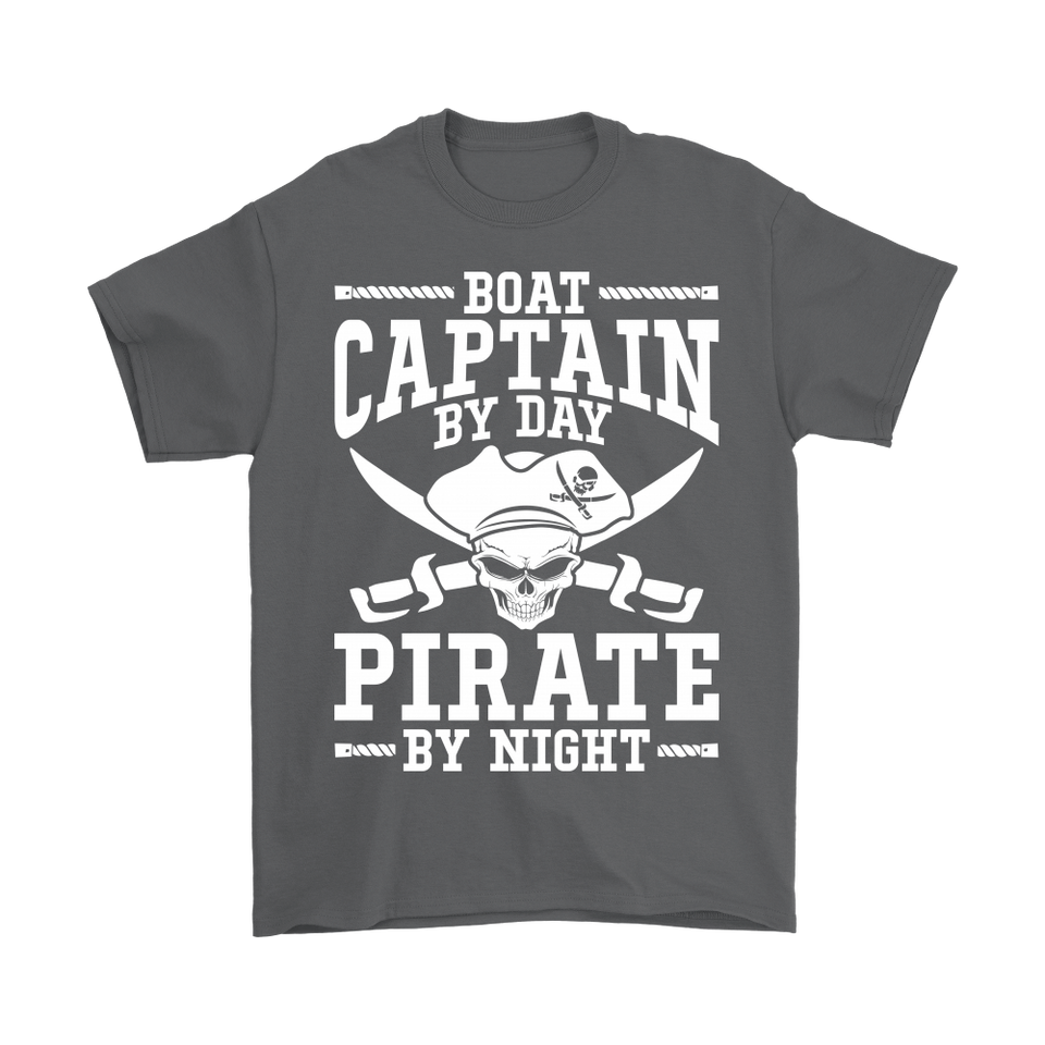 Shirt Boat Captain By Day Pirate By Night ccnc006 bt0091