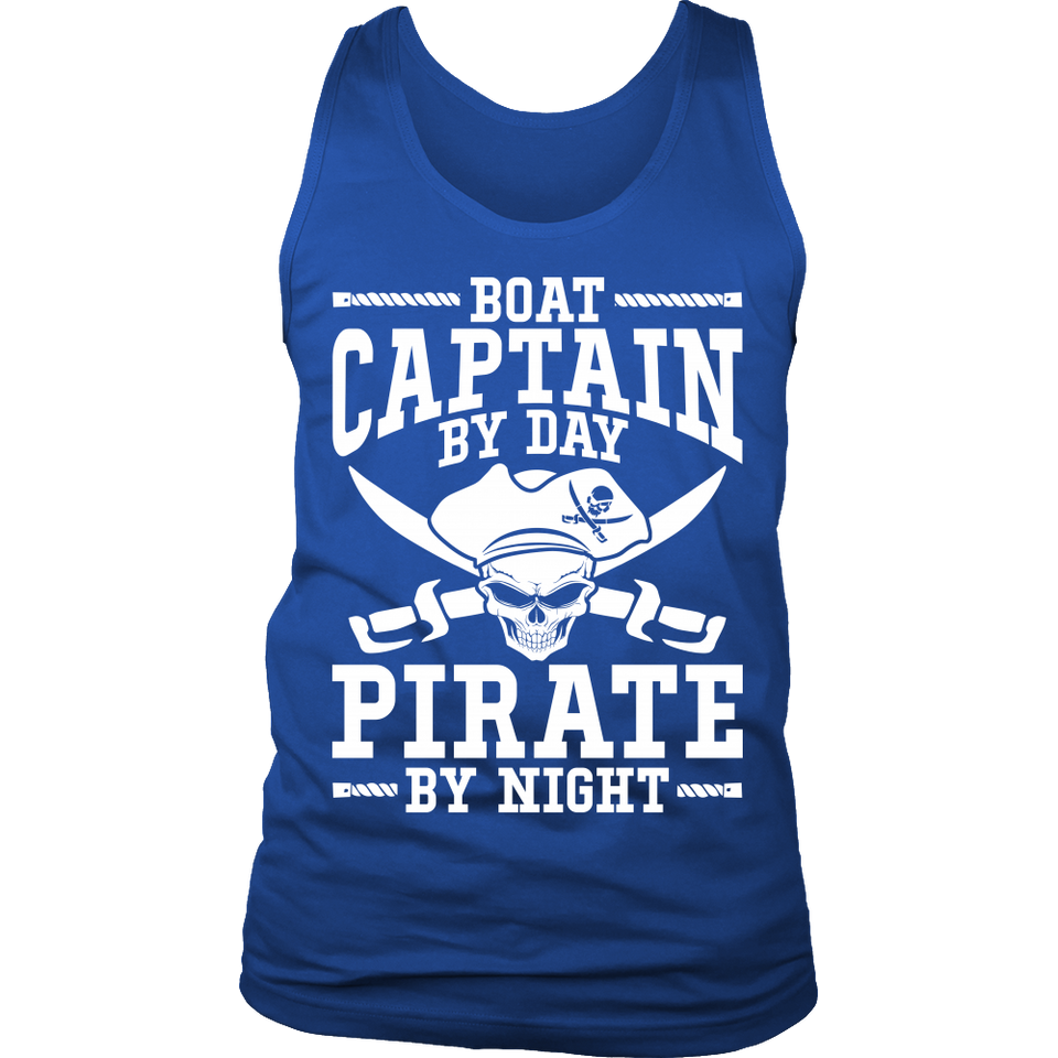 Shirt Boat Captain By Day Pirate By Night ccnc006 bt0091