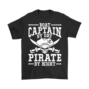 Shirt Boat Captain By Day Pirate By Night ccnc006 bt0091