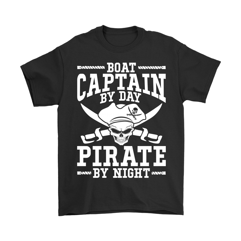 Shirt Boat Captain By Day Pirate By Night ccnc006 bt0091