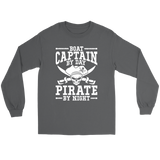 Shirt Boat Captain By Day Pirate By Night ccnc006 bt0091