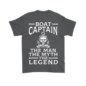 Back Side Shirt-Boat Captain The Man The Myth The Legend ccnc006 bt0069