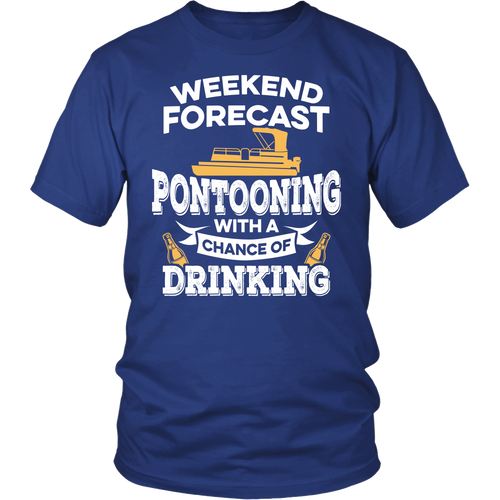 Shirt-Weekend Forecast Pontooning With a Chance of Drinking ccnc006 ccnc012 pb0001