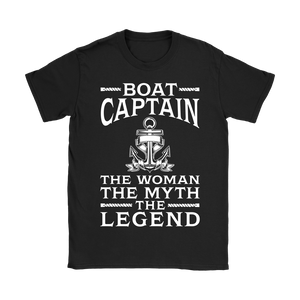 Shirt-Boat Captain The Woman The Myth The Legend ccnc006 bt0077