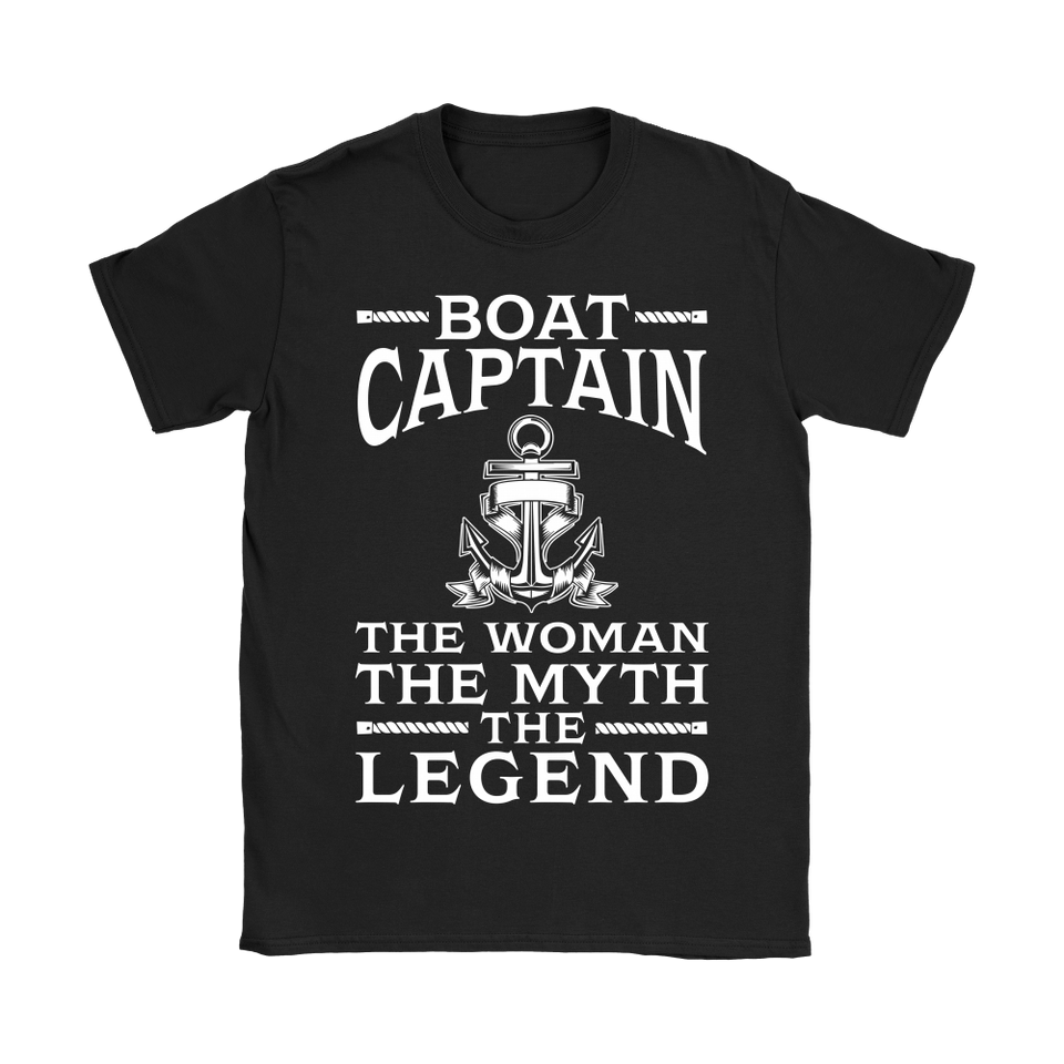 Shirt-Boat Captain The Woman The Myth The Legend ccnc006 bt0077