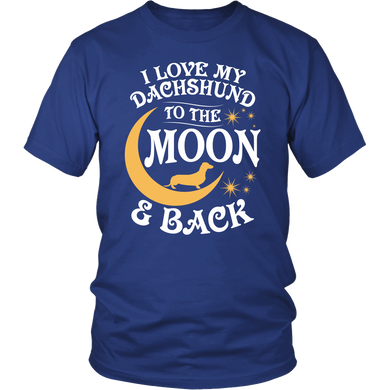 Shirt-I Love My Dachshund To The Moon & Back ccnc003 dg0054
