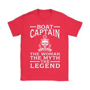 Shirt-Boat Captain The Woman The Myth The Legend ccnc006 bt0077