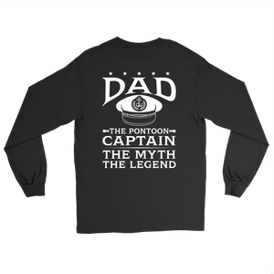 Back Printed Shirt-Dad The Pontoon Captain The Myth The Legend ccnc006 ccnc012 pb0044