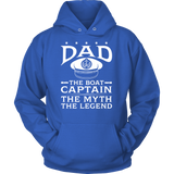 Shirt-Dad The Boat Captain The Myth The Legend ccnc006 bt0079