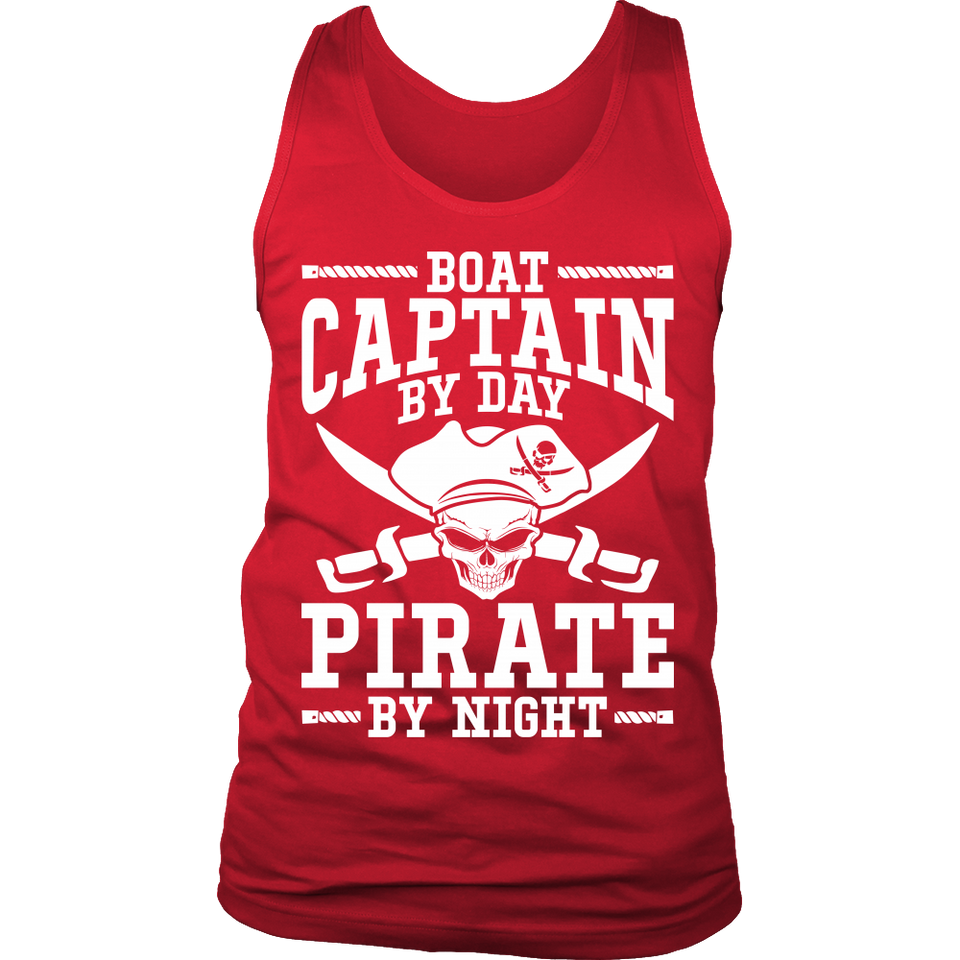 Shirt Boat Captain By Day Pirate By Night ccnc006 bt0091