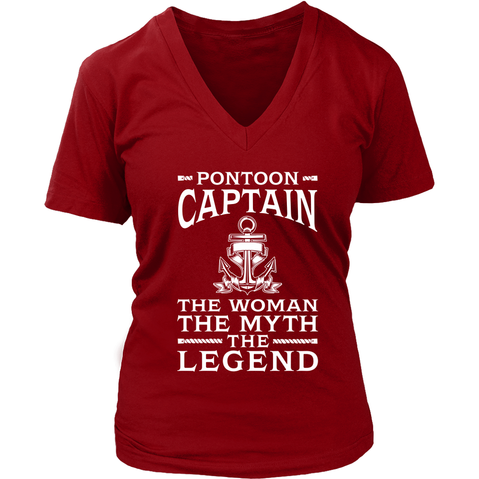 Shirt-Pontoon Captain The Woman The Myth The Legend ccnc006 ccnc012 pb0042