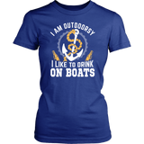 Shirt-I Am Outdoorsy I Like To Drink On Boats ccnc006 bt0020