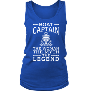 Shirt-Boat Captain The Woman The Myth The Legend ccnc006 bt0077