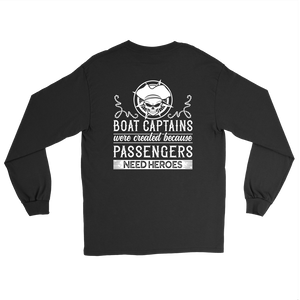 Back Side Printed Shirt-Boat Captain Were Created Because Passengers Need Heroes ccnc006 bt0131