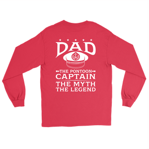 Back Printed Shirt-Dad The Pontoon Captain The Myth The Legend ccnc006 ccnc012 pb0044