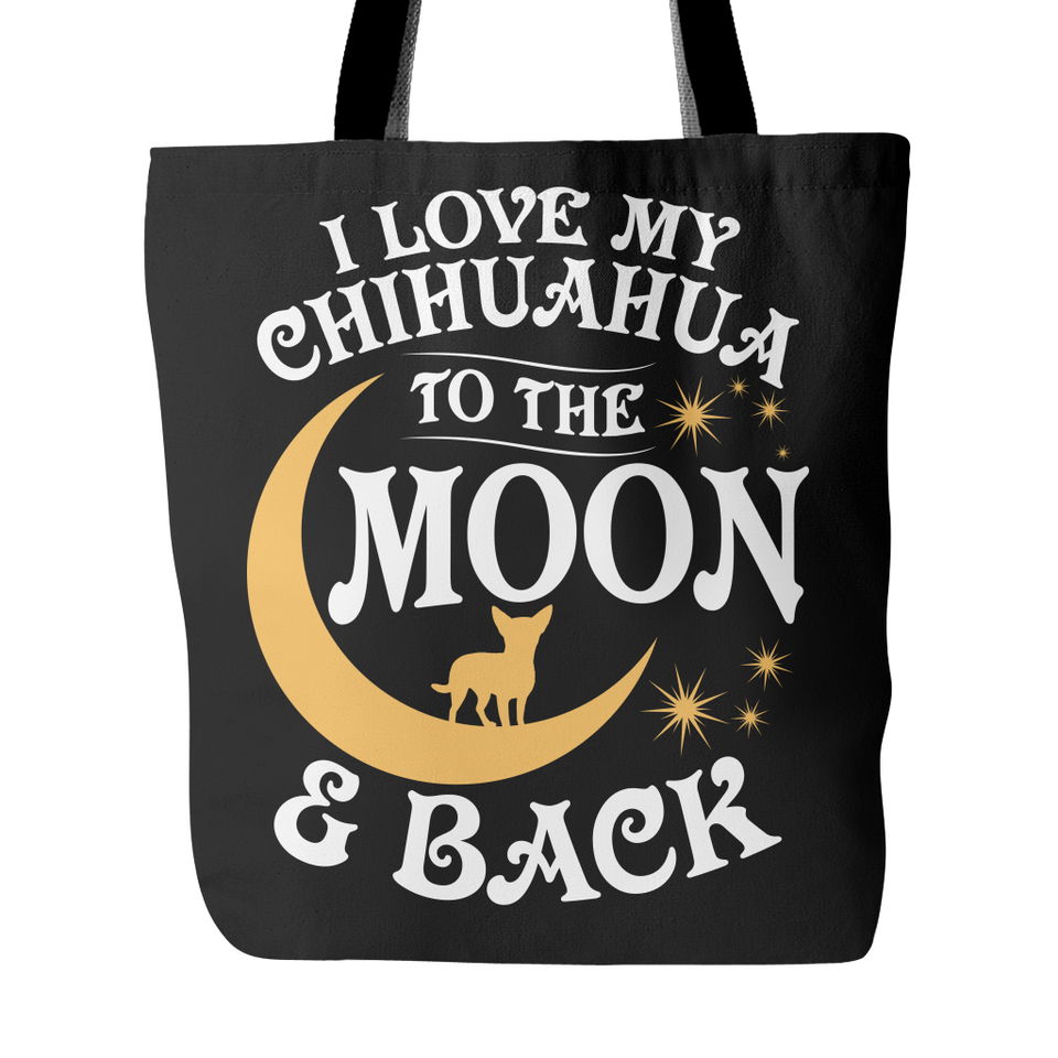 Tote Bag-I Love My Chihuahua To The Moon & Back ccnc003 dg0061